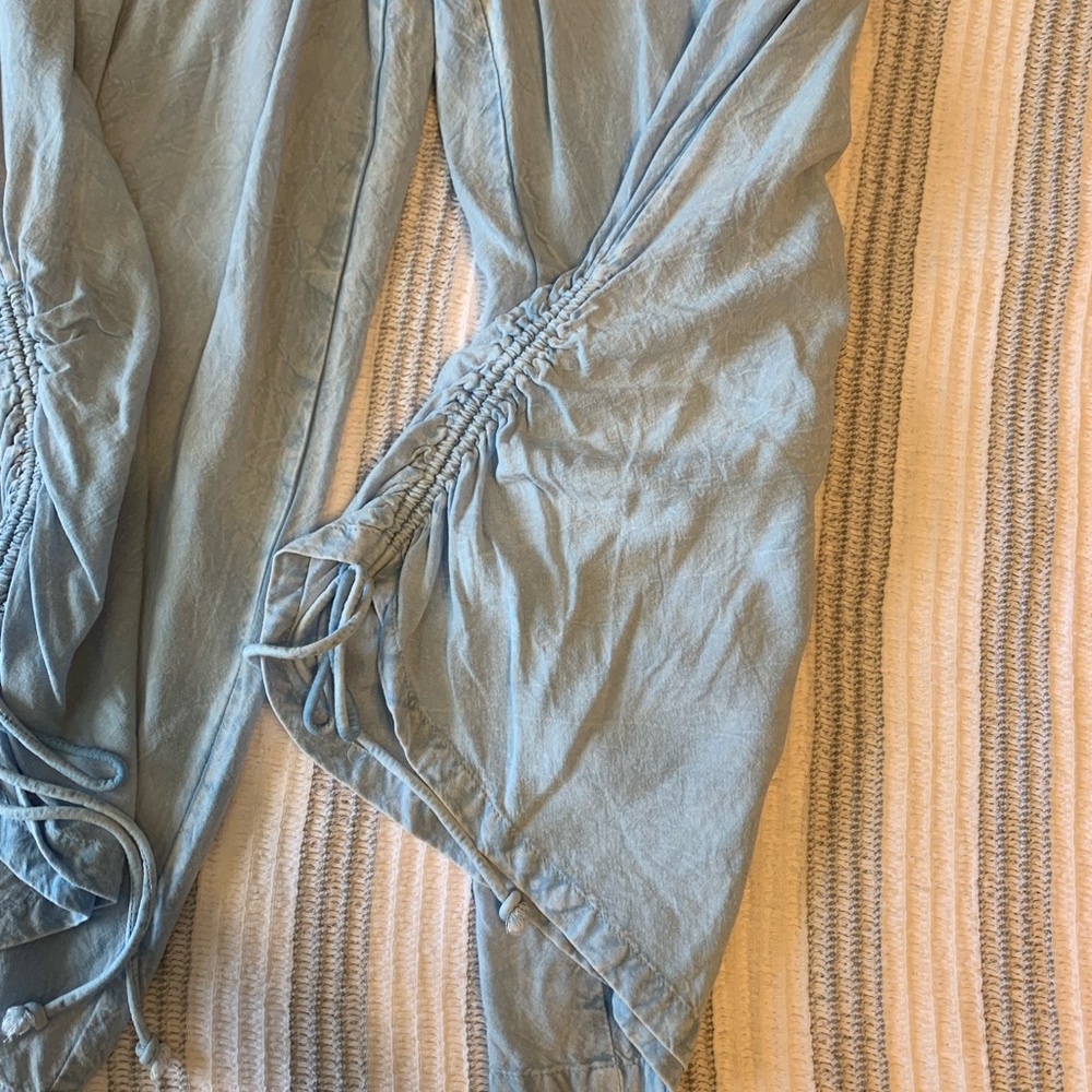 Sim & Sam strapless romper with pockets, tie legs - Picture 3 of 4